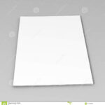 Half Fold Brochure Blank White Template For Mock Up And For Half Fold Card Template