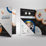 Half Fold Brochure Template For Construction Company Intended For 2 Fold Brochure Template Free