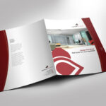 Half Fold Brochure Template For Design Company Marketing In Half Page Brochure Template