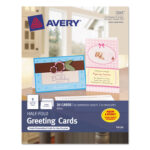 Half Fold Greeting Cards, Inkjet, 5 1/2 X 8 1/2, Matte White Pertaining To Half Fold Card Template