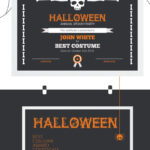 Halloween Best Costume Award Certificate Template in Halloween Certificate Template