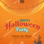 Halloween Poster Template Label Book Ad Stock Vector Pertaining To Halloween Certificate Template