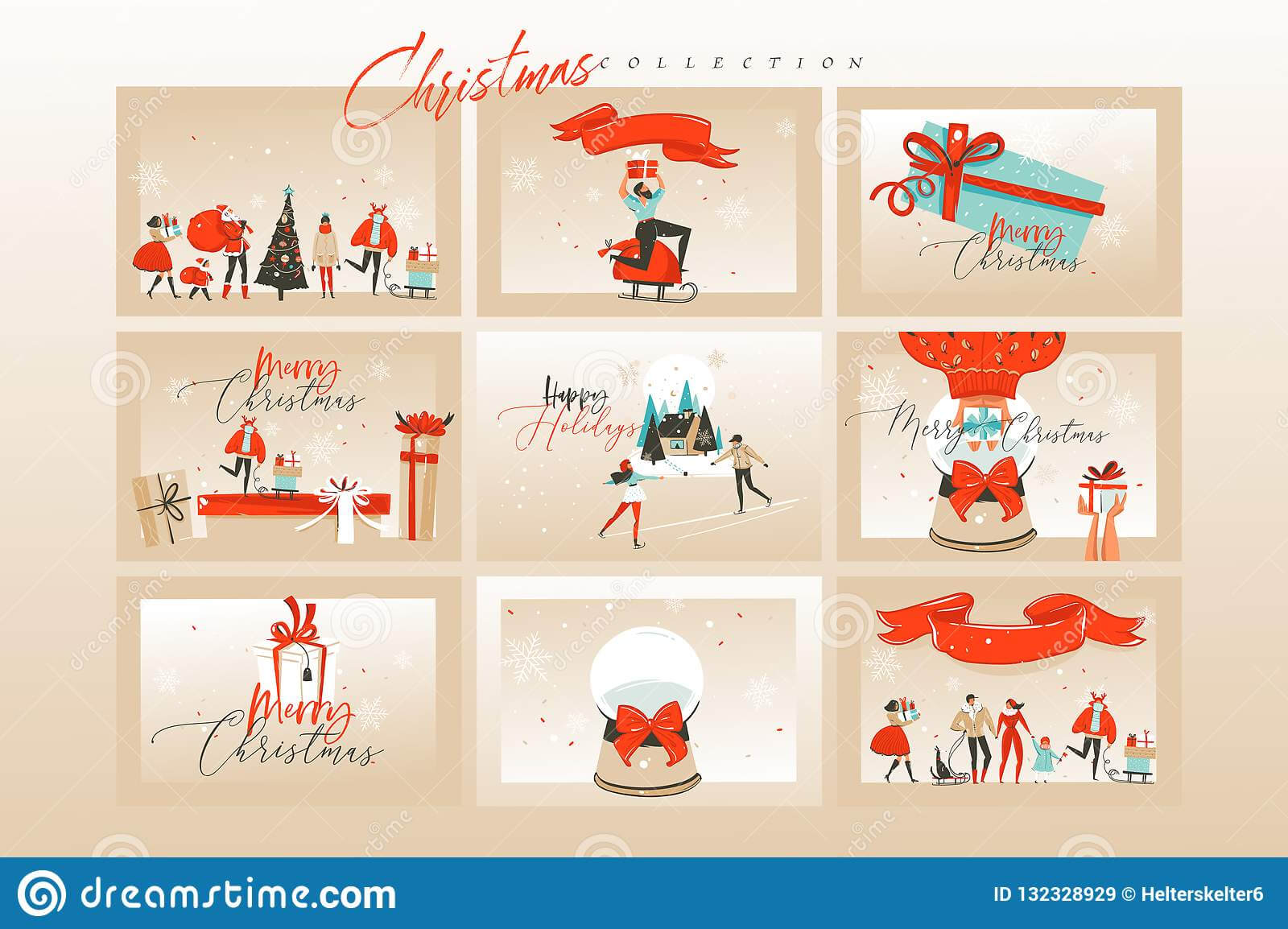 Hand Drawn Vector Abstract Fun Merry Christmas Time Cartoon For Death Anniversary Cards Templates