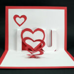 Handmade Valentine's Day Card – Diy 'i Love You' Pop Up Heart Love Card  Tutorial Regarding I Love You Pop Up Card Template