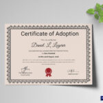 Happy Adoption Certificate Template Throughout Adoption Certificate Template
