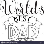 Happy Father Day Lettering. Greeting Card Design. Hand Drawn In Fathers Day Card Template