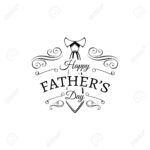 Happy Fathers Day Card Design With Necktie Vector Illustration Regarding Fathers Day Card Template