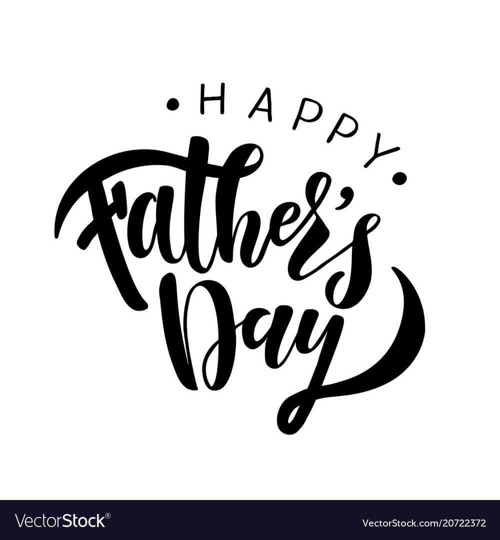 Happy Fathers Day Greeting Card Template Pertaining To Fathers Day Card Template