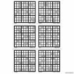 Hard Sudoku Printable 6 Per Page – Printabler For Place Card Template Free 6 Per Page