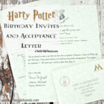 Harry Potter Birthday Invitations And Authentic Acceptance Pertaining To Harry Potter Certificate Template