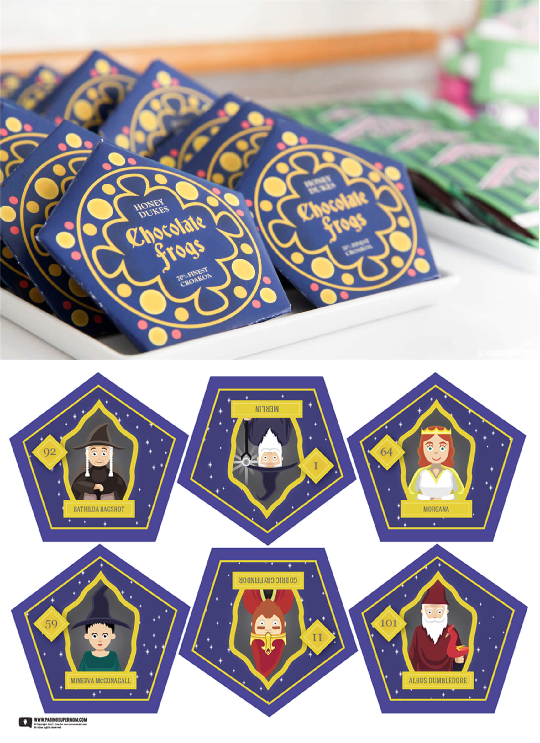 Harry Potter Chocolate Frogs - Free Printable Template For With Chocolate Frog Card Template