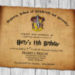 Harry Potter Papyrus Style Birthday Invitation Psd Template Pertaining To Harry Potter Certificate Template