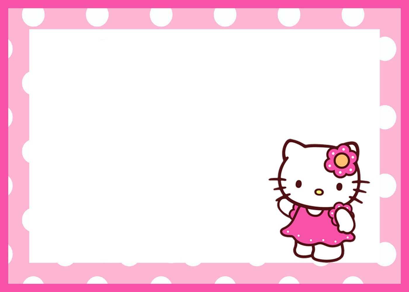 Hello Kitty Birthday Card Template Free