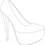 High Heel Drawing Template At Paintingvalley | Explore Regarding High Heel Template For Cards