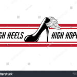 High Heels High Hopes Vector Hand Stock Vector (Royalty Free Intended For High Heel Template For Cards