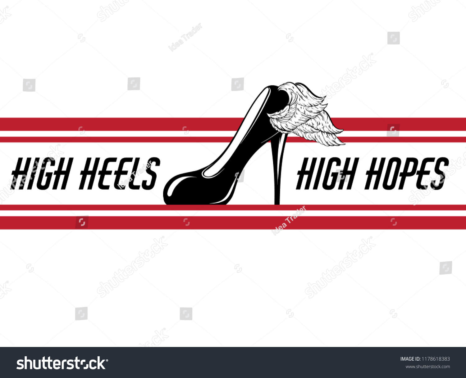 High Heels High Hopes Vector Hand Stock Vector (Royalty Free Intended For High Heel Template For Cards