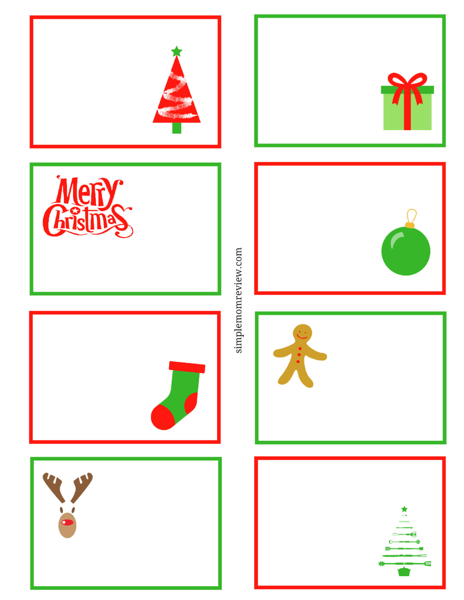 Holiday Note Cards - Papele.alimentacionsegura Regarding Christmas Note Card Templates