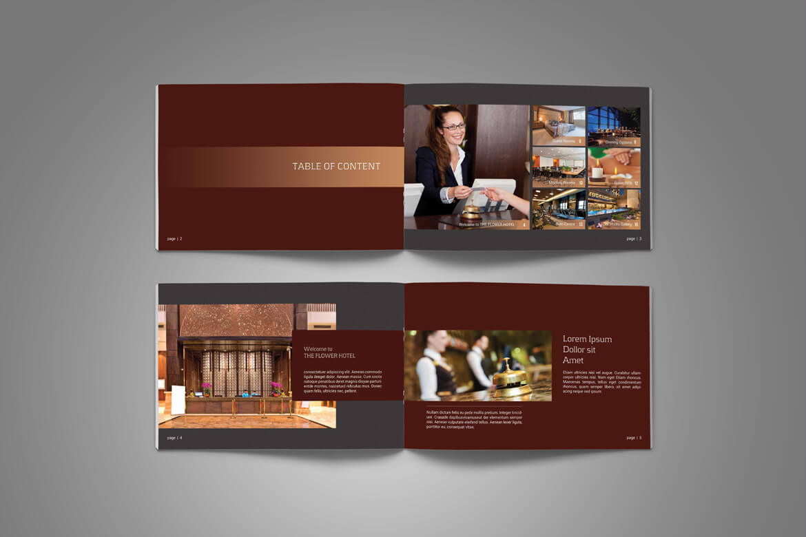 Hotel Brochure - Vsual Within Hotel Brochure Design Templates