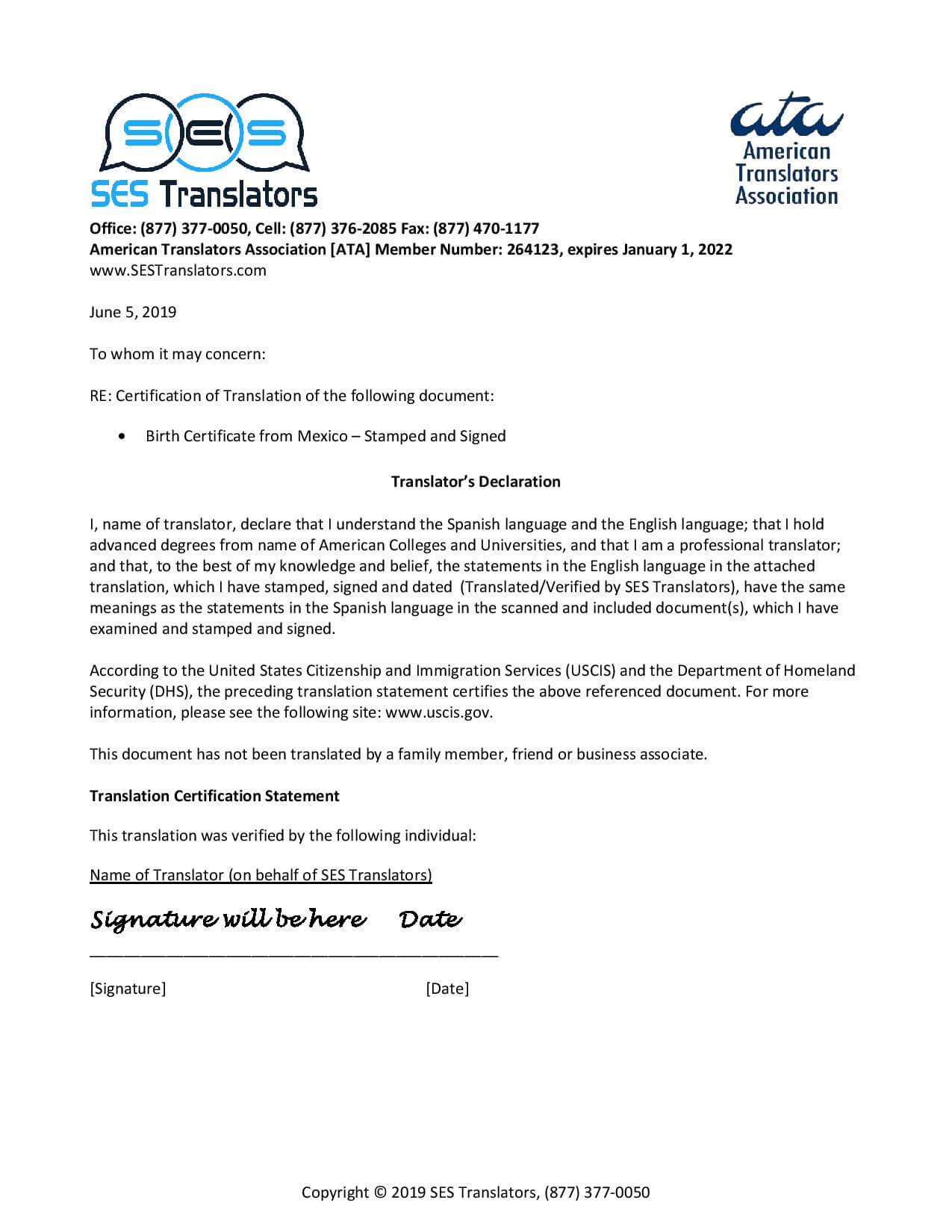 How To Apostille And Translate Documents For Ecuador | Ses Pertaining To Mexican Birth Certificate Translation Template
