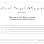 How To Create A Certificate Of Authenticity For Your Photography regarding Certificate Of Authenticity Photography Template