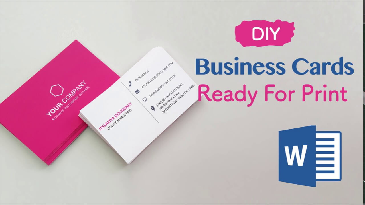 How To Create Your Business Cards In Word – Professional And Print Ready In  4 Easy Steps! With Plain Business Card Template Microsoft Word