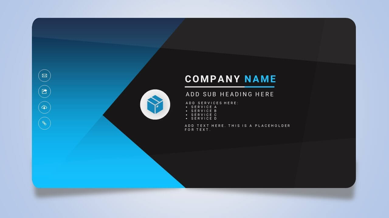 How To Design A Creative Business Or Name Card In Microsoft Office  Powerpoint Ppt Throughout Business Card Template Powerpoint Free