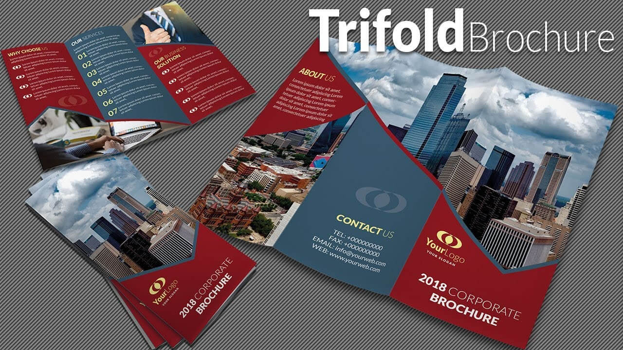 How To Design A Trifold Brochure In Adobe Illustrator Cc 2020 With Tri Fold Brochure Ai Template