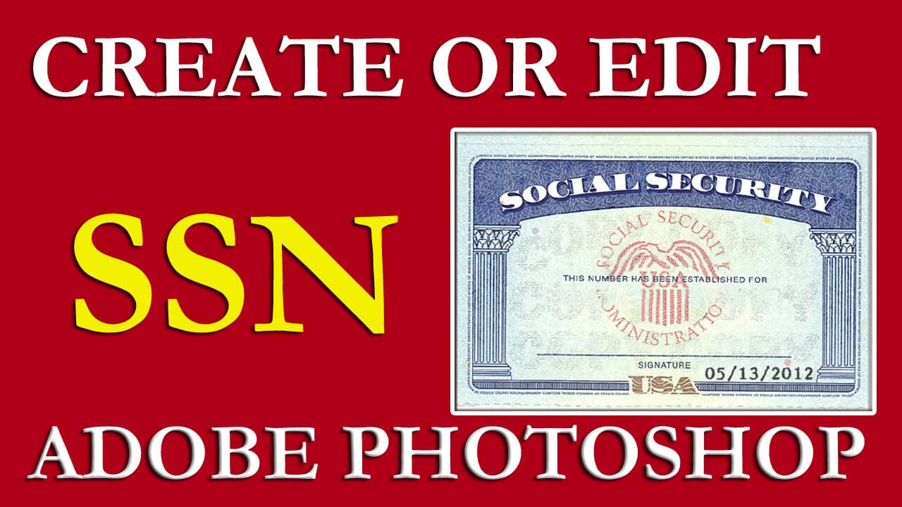 How To Edit Ssn | Ssn Pdf Template Download Free On Vimeo Regarding Social Security Card Template Photoshop