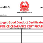 How To Get Good Conduct Certificate In Uae – Uae Labours Blog With Good Conduct Certificate Template