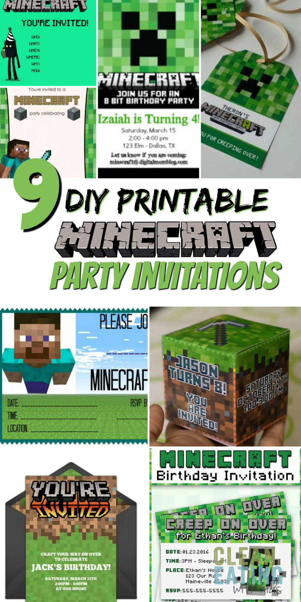 How To Host A (Cheap!) Minecraft Birthday Party (With With Regard To Minecraft Birthday Card Template