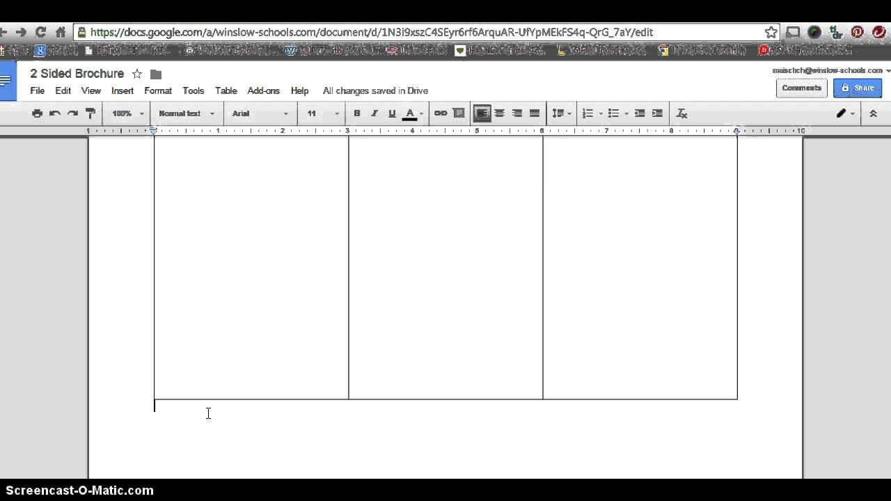 How To Make 2 Sided Brochure With Google Docs Within Google Docs Tri Fold Brochure Template