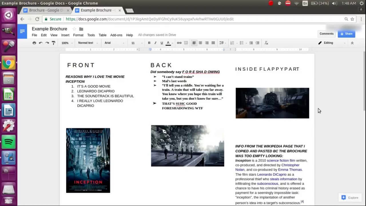 How To Make A Brochure On Google Docs In Science Brochure Template Google Docs