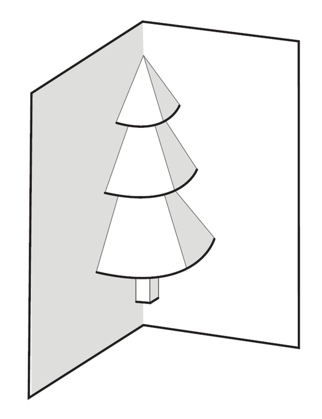 How To Make A Pop Up Christmas Tree Card : 6 Steps Throughout Pop Up Tree Card Template