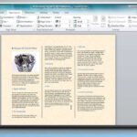 How To Make A Tri-Fold Brochure In Microsoft® Word throughout Brochure Templates For Word 2007