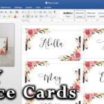 How To Make Diy Place Cards With Mail Merge In Ms Word And Adobe Illustrator In Fold Over Place Card Template