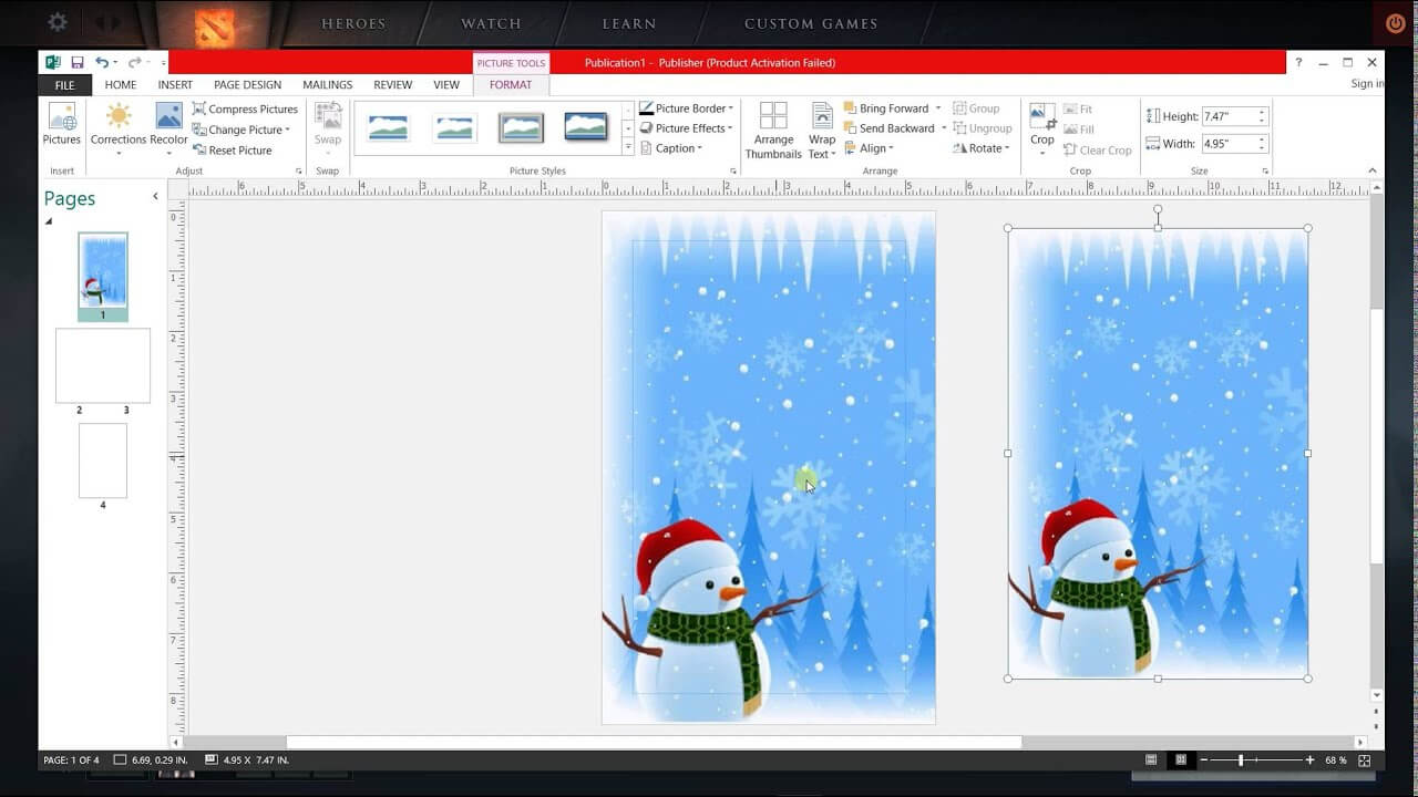 How To Make Greeting Card In Ms Publisher For Birthday Card Publisher Template