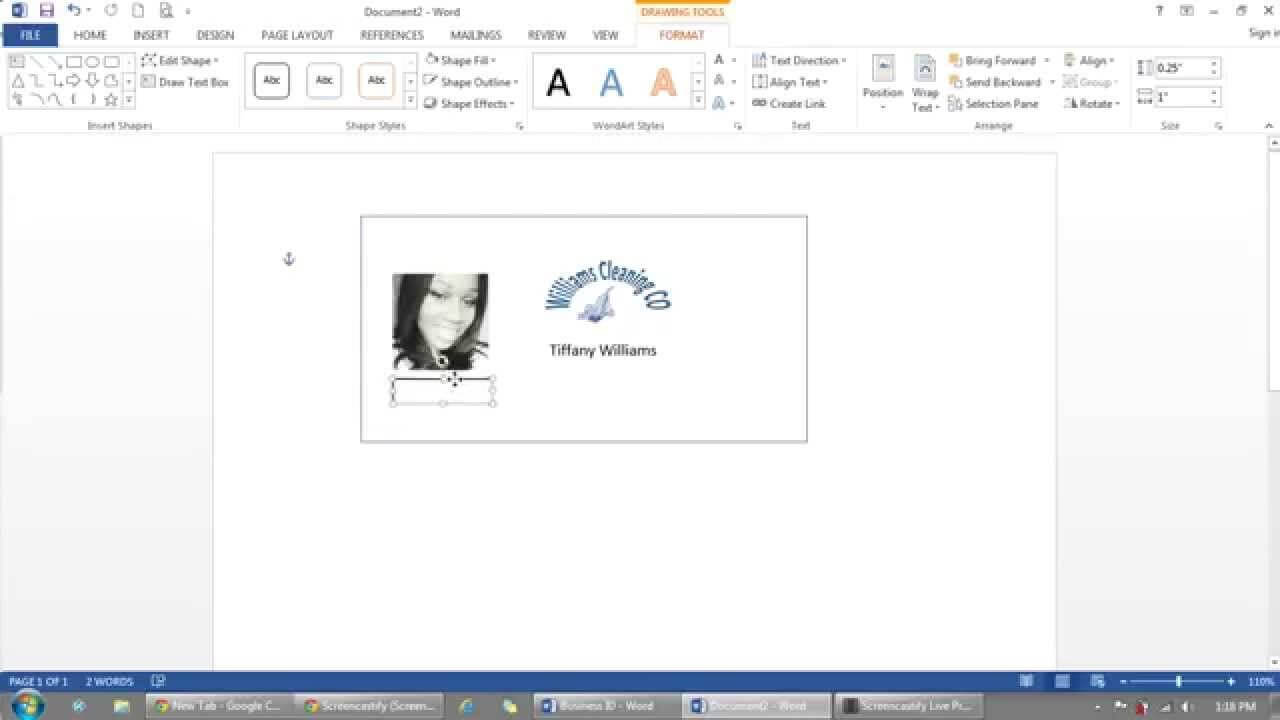 How To Make Id Cards On Microsoft Word – Tomope.zaribanks.co With Free Id Card Template Word