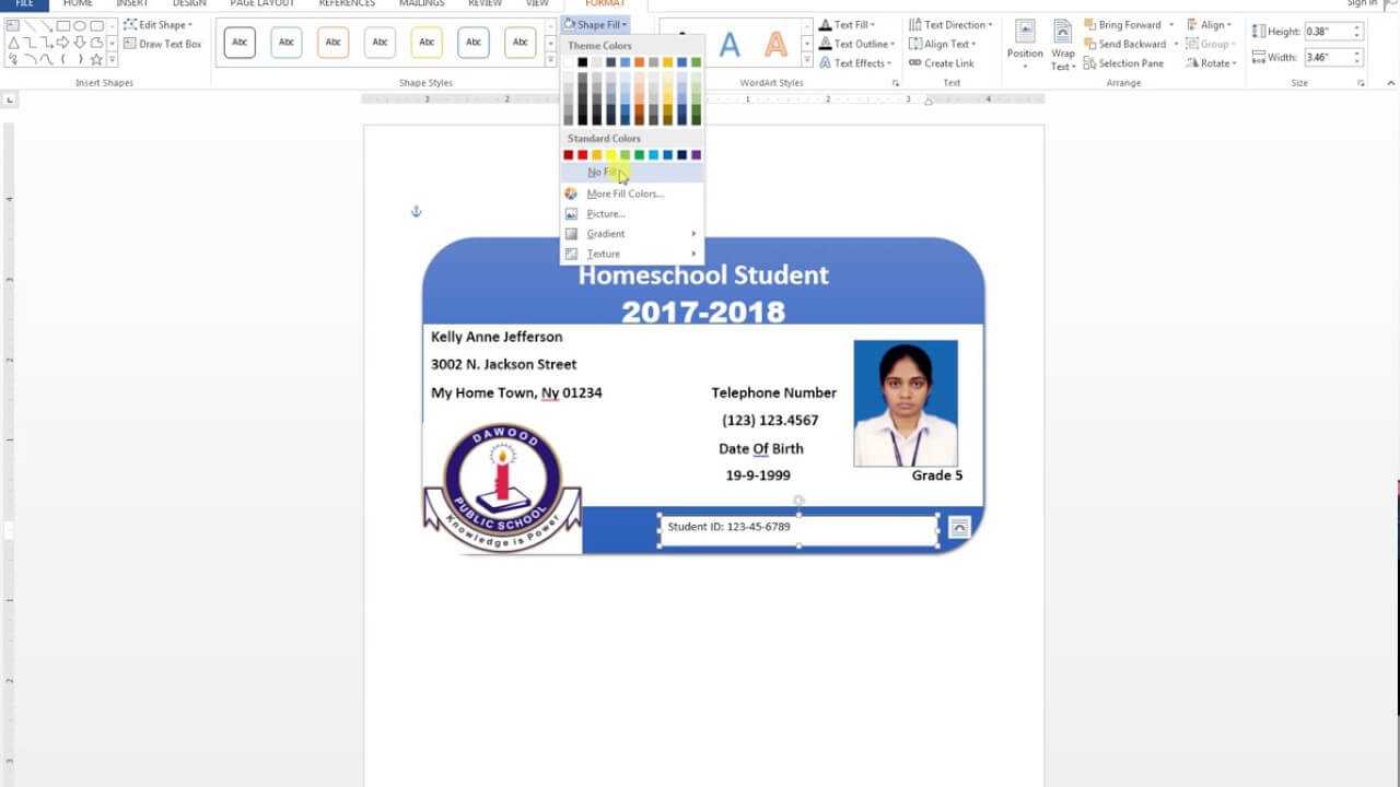 How To Make Id Cards On Microsoft Word - Tomope.zaribanks.co With Id Card Template For Microsoft Word