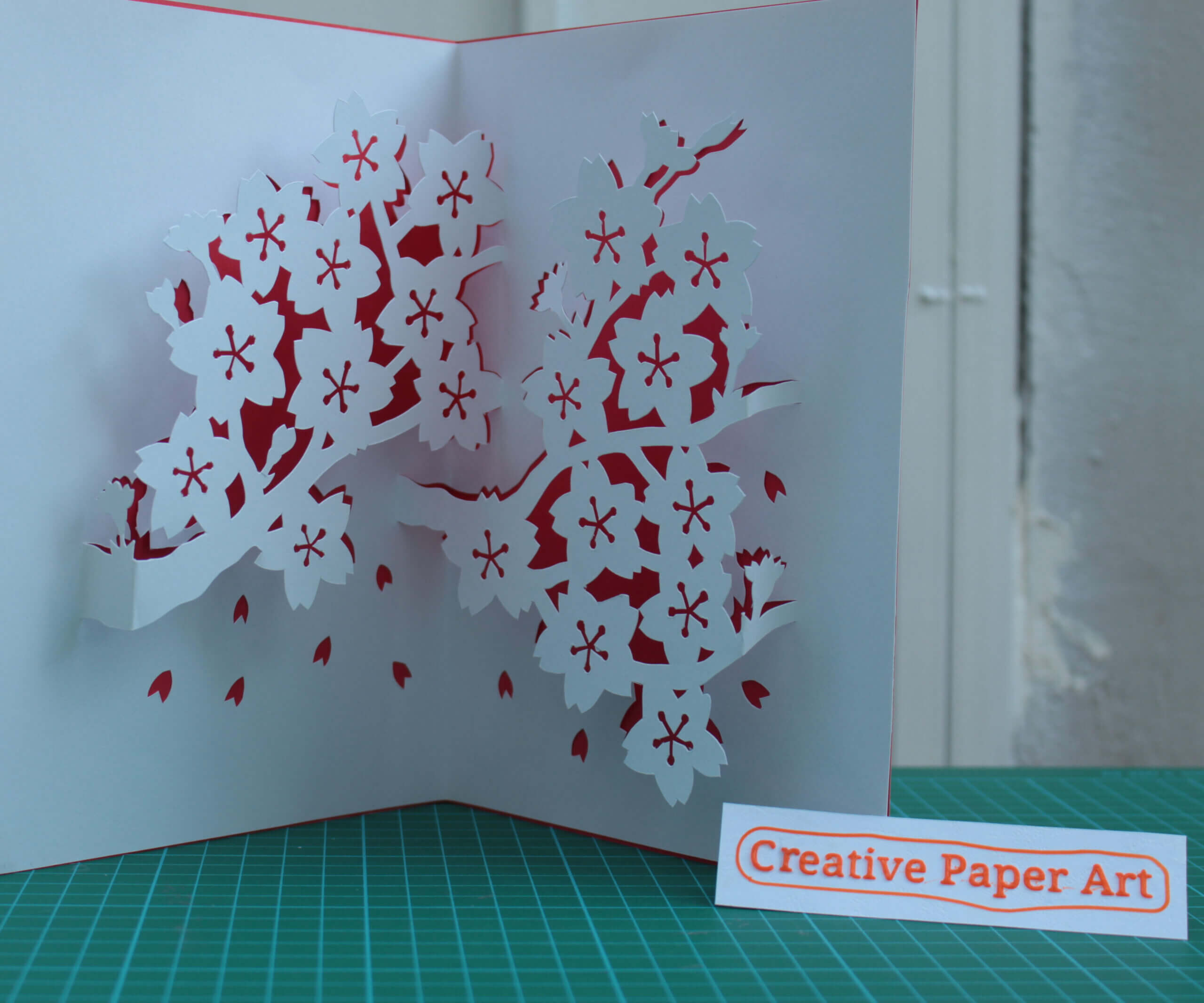How To Make Popup Cards Cherry Blossom : 5 Steps (With In Pop Up Tree Card Template