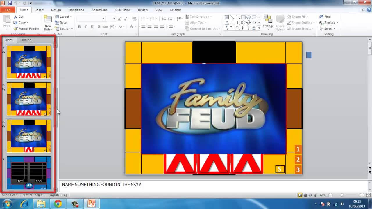How To Make Powerpoint Games Family Feud For Family Feud Game Template Powerpoint Free