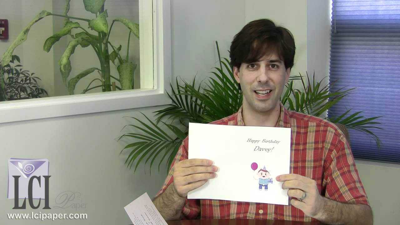 How To Print Half Fold Greeting Cards At Home Within Half Fold Greeting Card Template Word