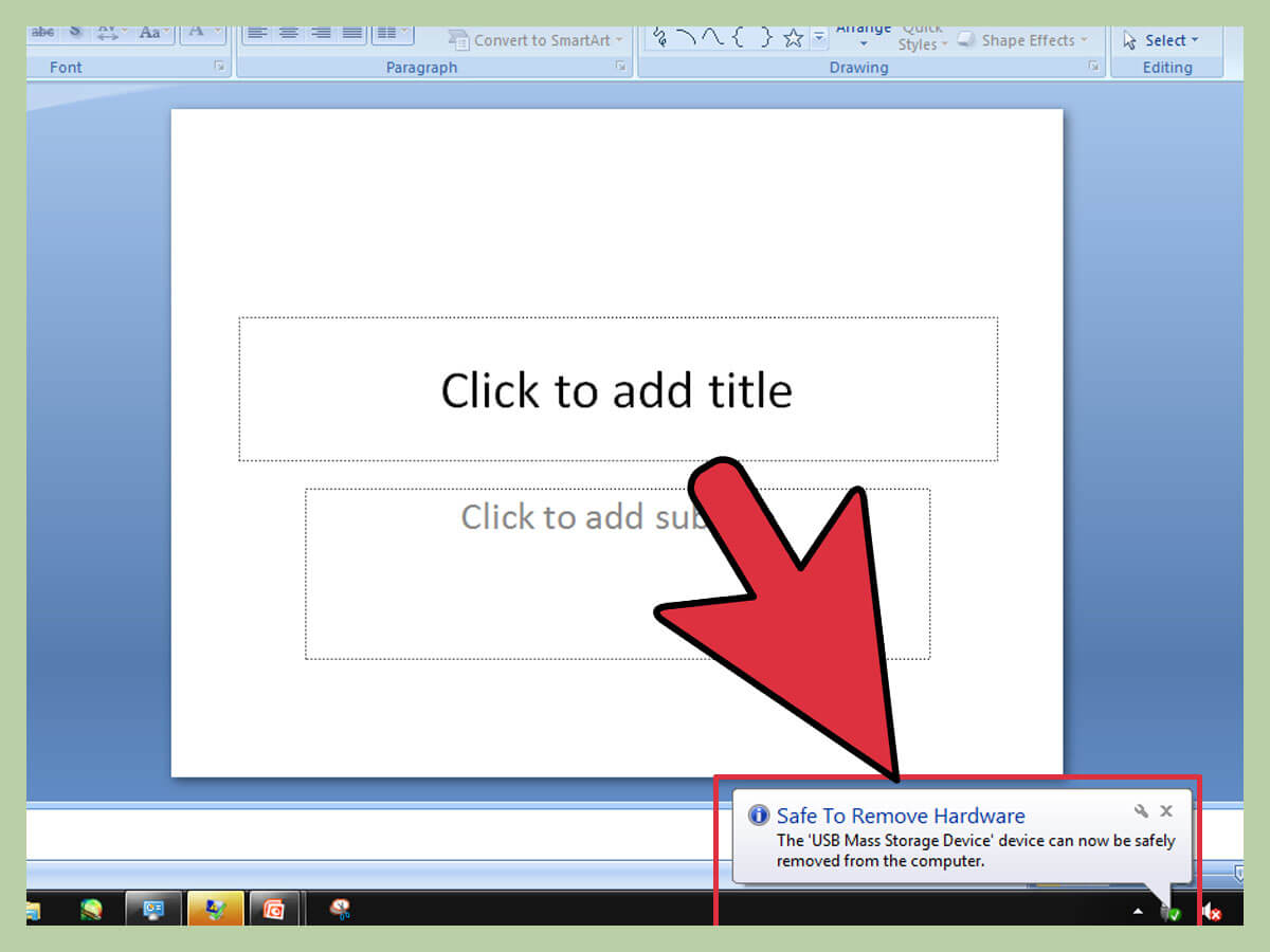 How To Save A Powerpoint Presentation On A Thumbdrive: 7 Steps In How To Save Powerpoint Template