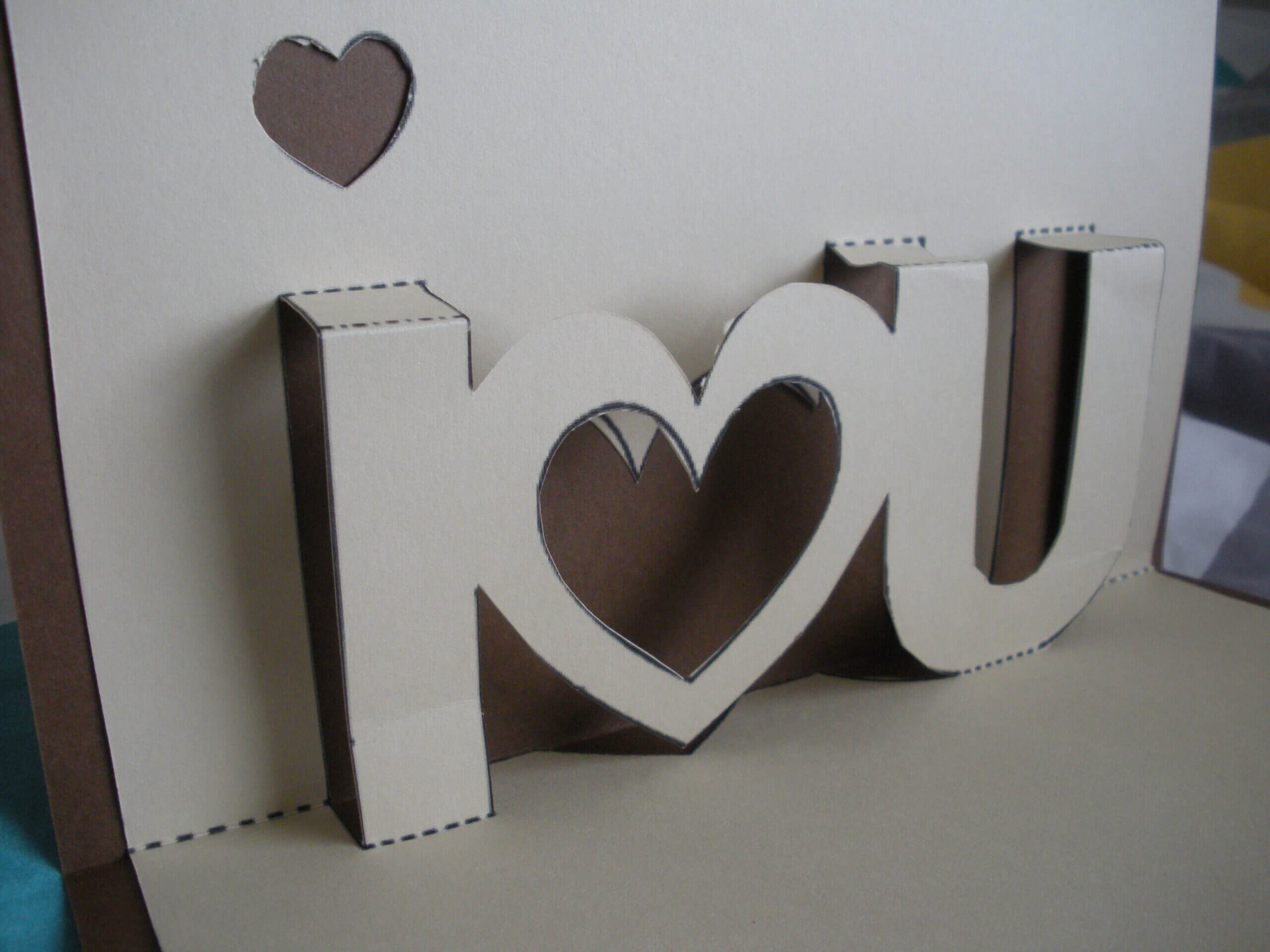 I Love You | Twenty One Within I Love You Pop Up Card Template