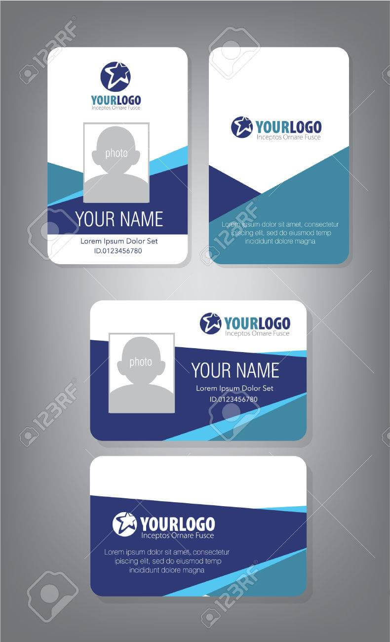 Id Card Template For Employee And Others With Personal Identification Card Template