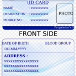 Id Card Template – Identification Card Template Printable Regarding Personal Identification Card Template