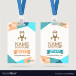 Id Card Template Plastic Badge In Pvc Card Template