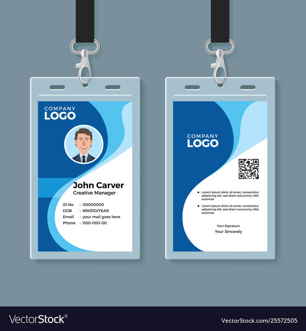 Idcard Design - Tomope.zaribanks.co With Id Card Template Word Free
