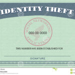 Identity Theft Card Stock Illustration. Illustration Of Pertaining To Social Security Card Template Free