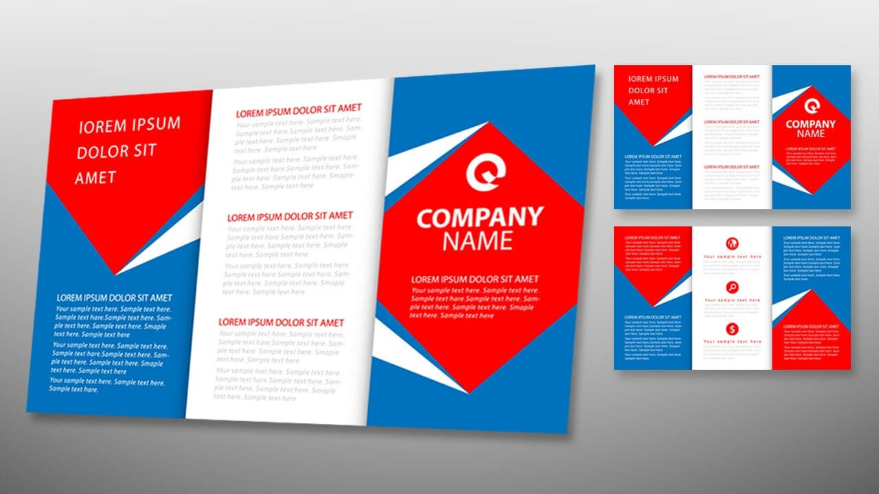 Illustrator Tutorial – Tri Fold Brochure Design Template With Regard To Adobe Tri Fold Brochure Template