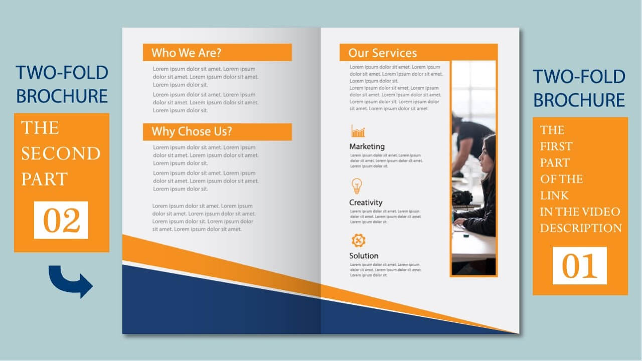 Illustrator Tutorial – Two Fold Business Brochure Template Part 02 Pertaining To 2 Fold Brochure Template Free